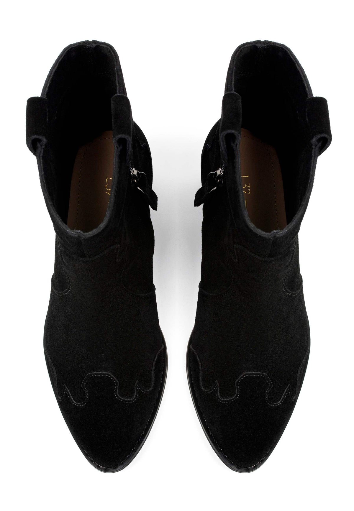 Walk Between Stars Ankle Boots - Black