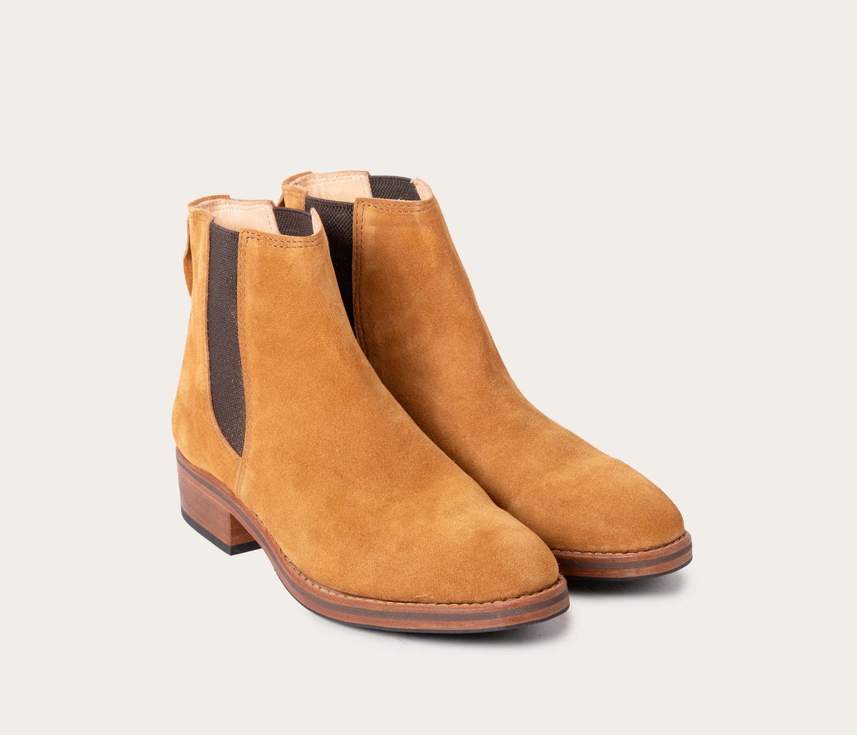 Botines Béline - Cuero afelpado Ardilla - Mixto