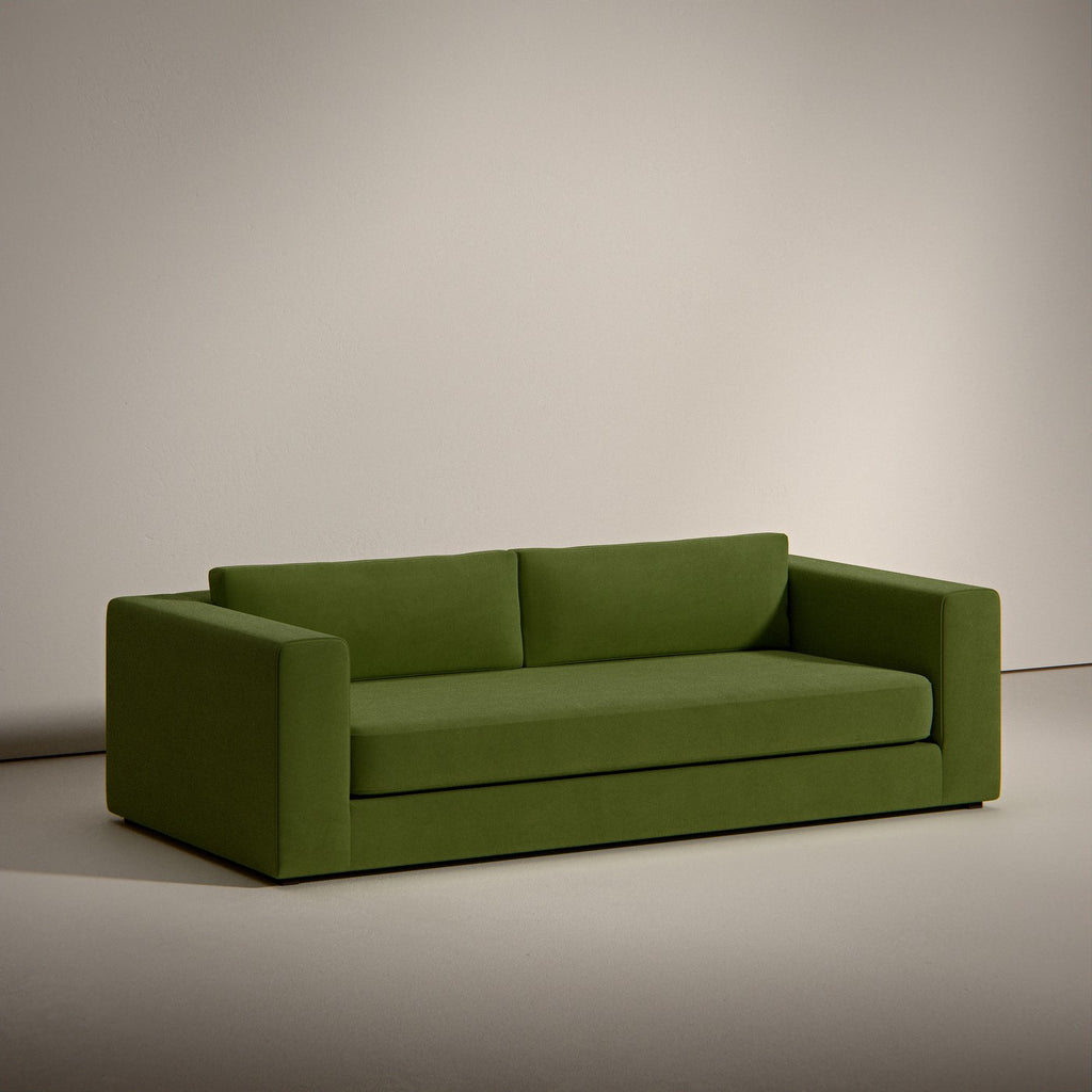 Bellechasse Light – 2,5-Sitzer-Sofa gerade – Rohsamt Turtle 88