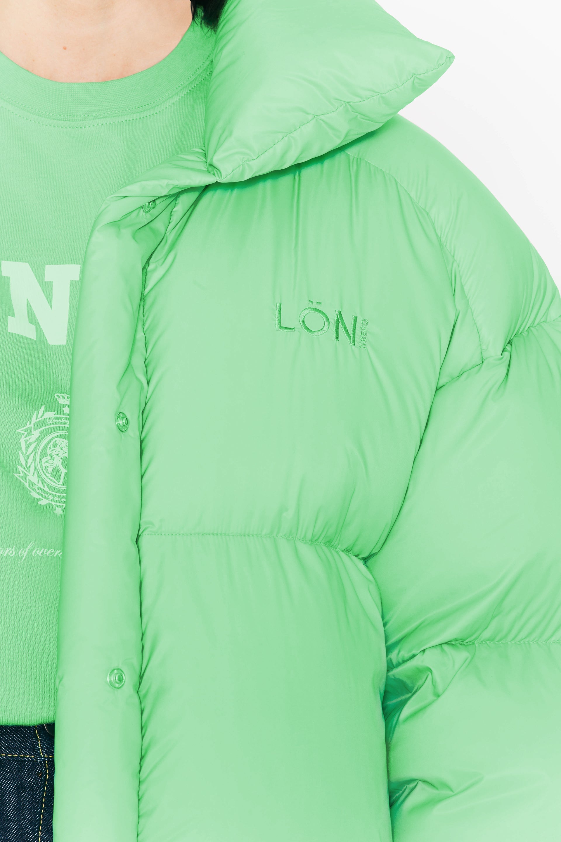 Margaux Lonnberg - The Belmoore Green Puffer Jacket