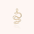 Big Locket Charms Inicial de serpiente Joya Atelier Paulin
