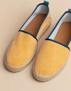 Biscarrosse Flat Espadrilles - Mustard Canvas - Men