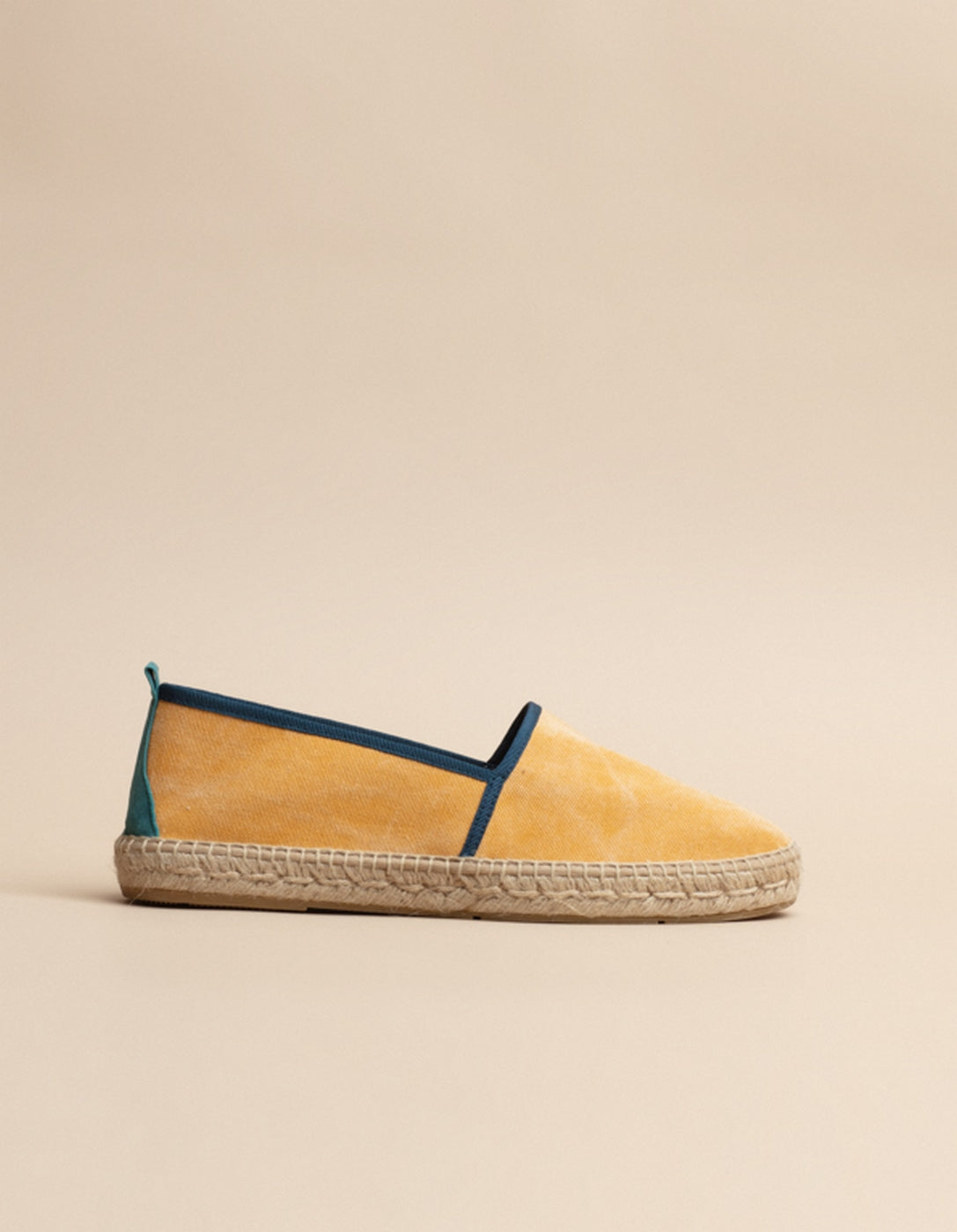 Biscarrosse Flat Espadrilles - Mustard Canvas - Men