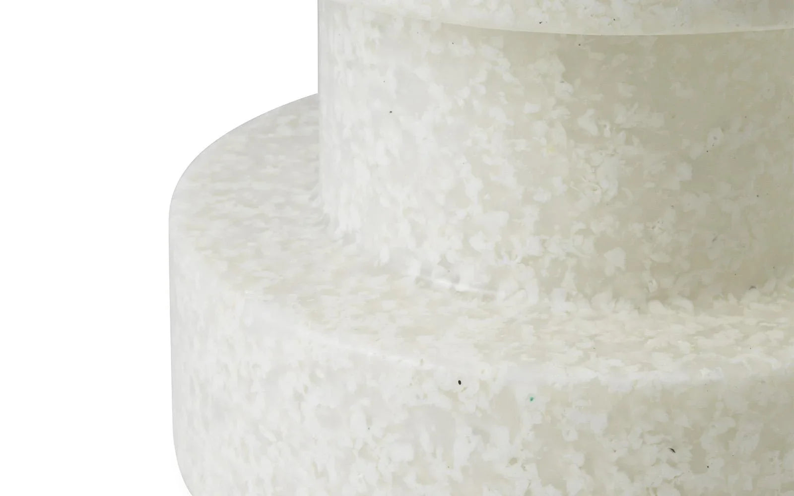 Mesa Auxiliar - Blanco sobre Blanco