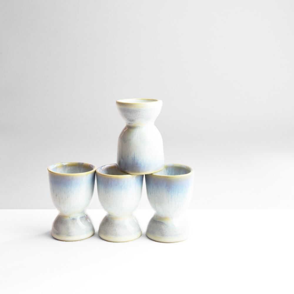 Set De 4 Coquetier - Blanc Glacier