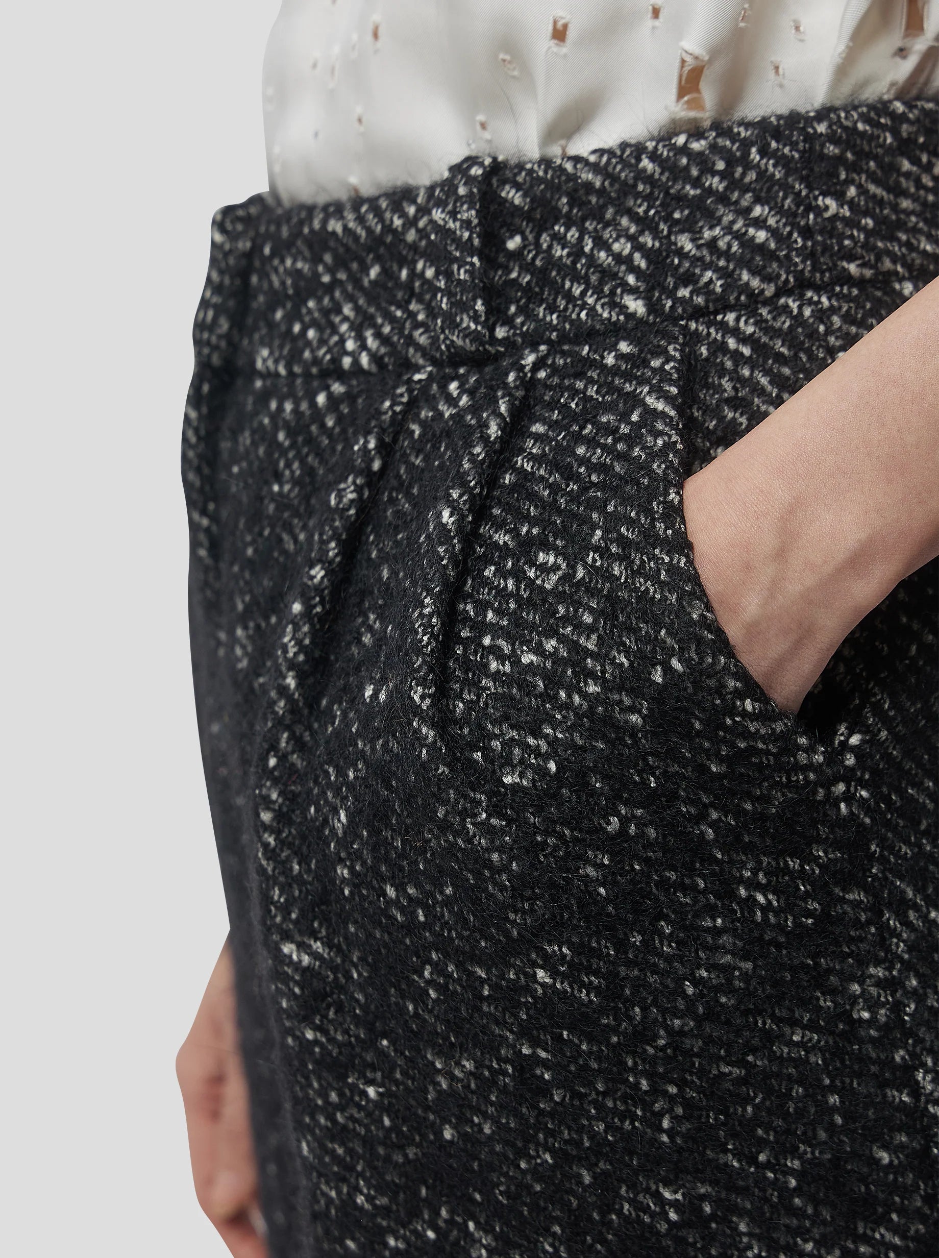 Pantalón Moor In Dark Wool, Grandfather Style