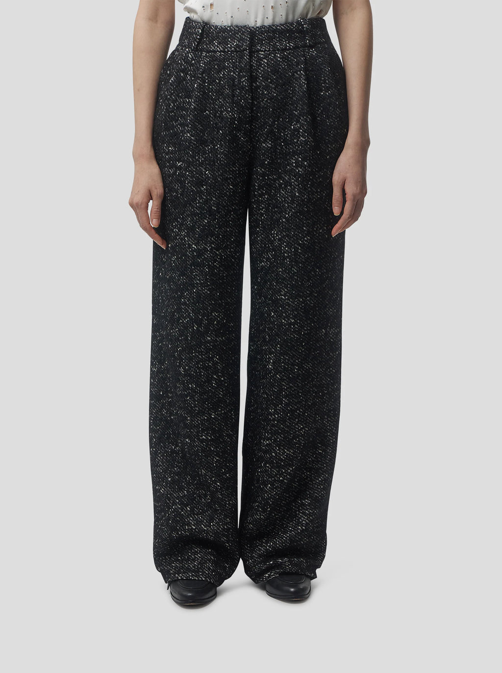 Pantalón Moor In Dark Wool, Grandfather Style