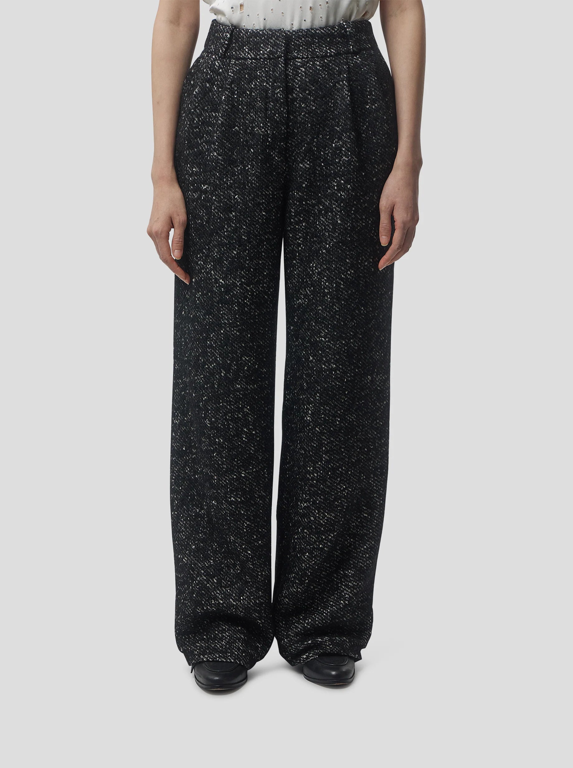 Pantalón Moor In Dark Wool, Grandfather Style