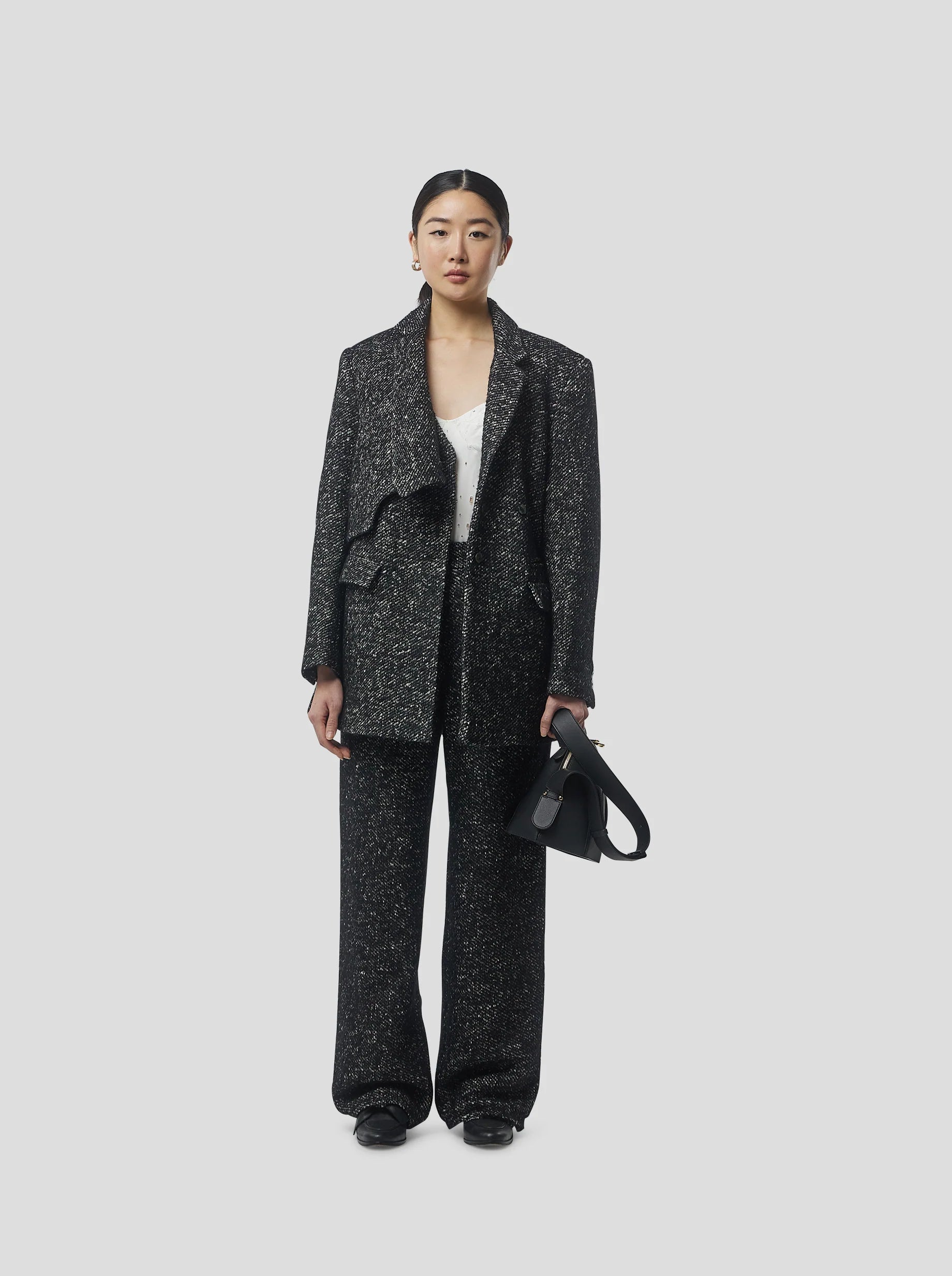 Pantalón Moor In Dark Wool, Grandfather Style