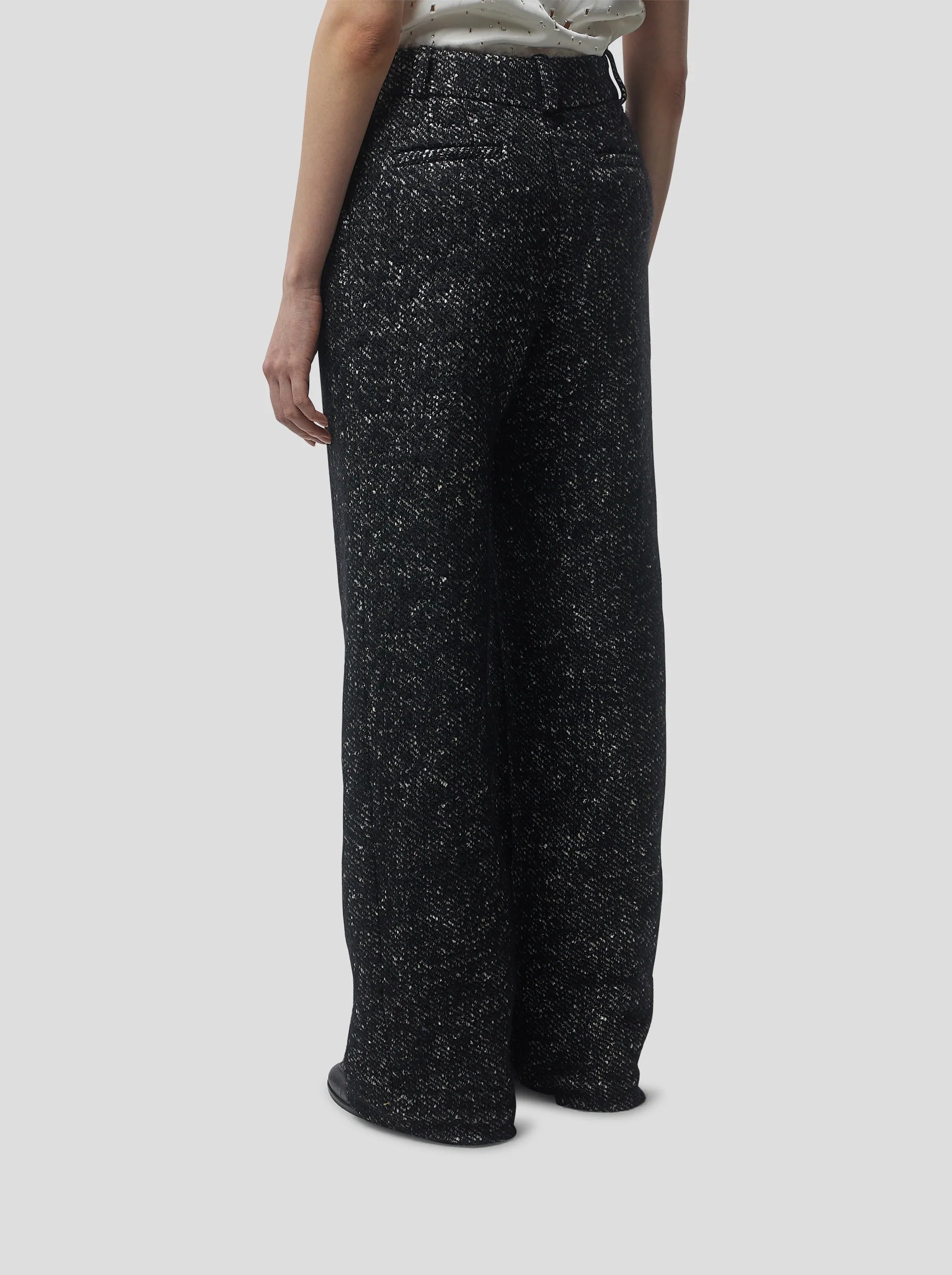 Pantalón Moor In Dark Wool, Grandfather Style