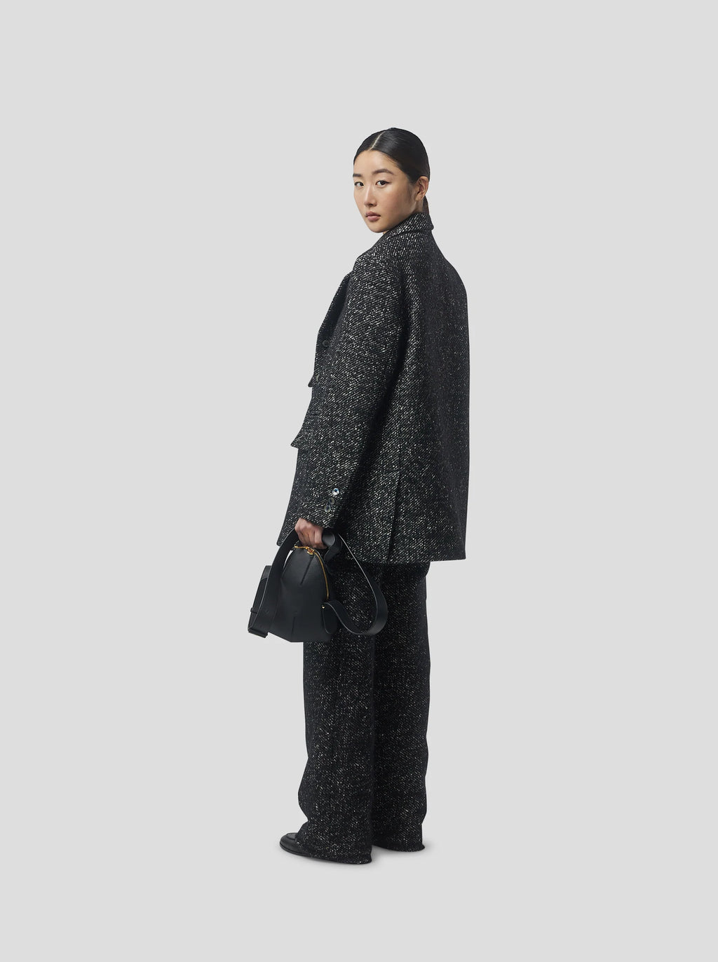 Pantalón Moor In Dark Wool, Grandfather Style