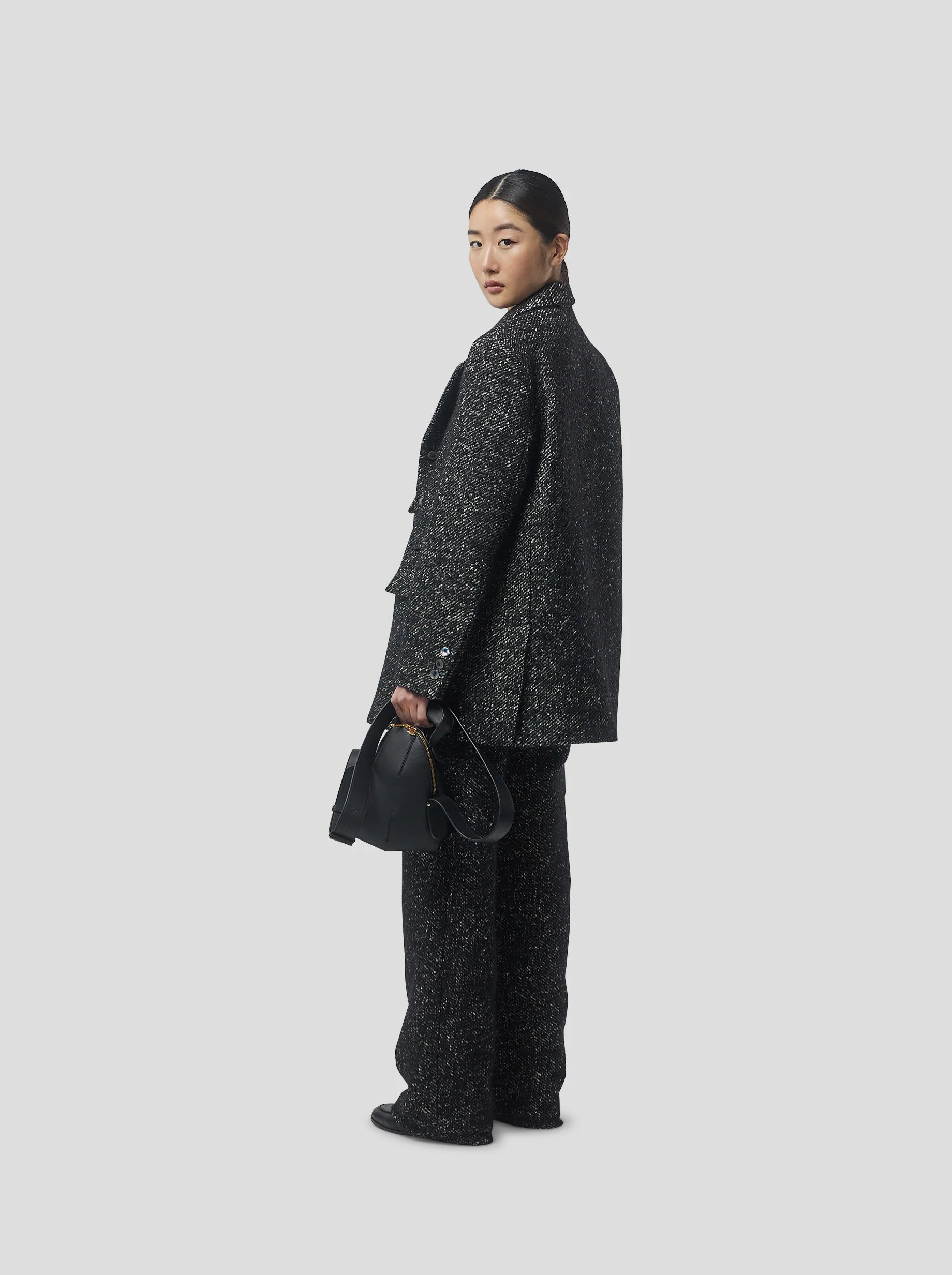 Pantalón Moor In Dark Wool, Grandfather Style