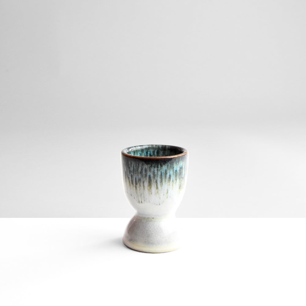Set of 4 Egg Cups - Mix Azul