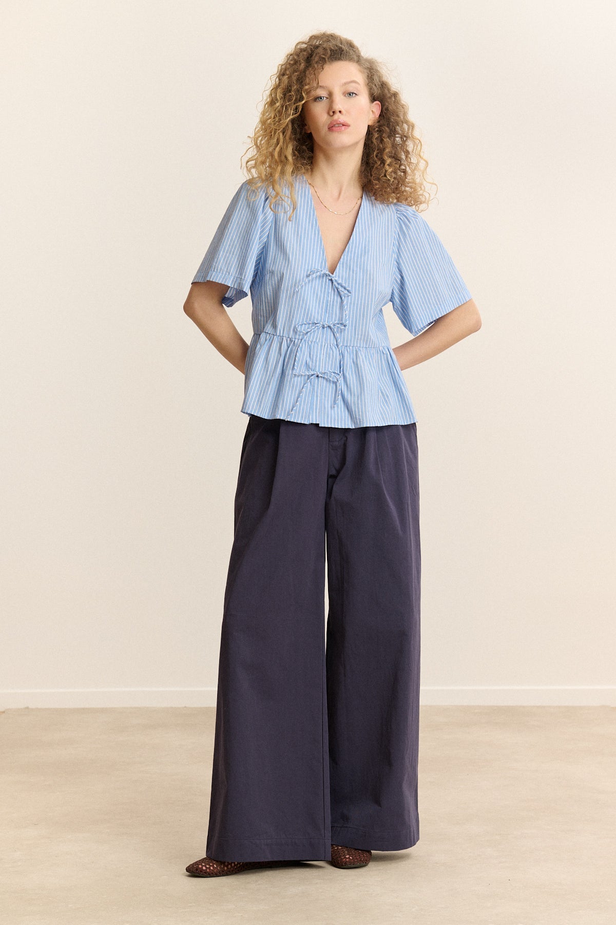 Blouse Cecilia - Bleu