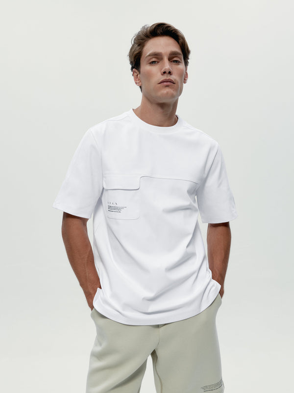 T-shirt Tirreno - Blanc - Herre