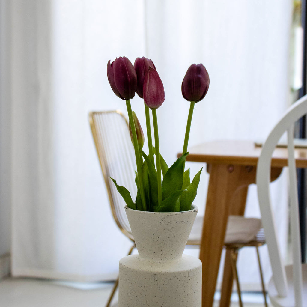 Botte De 5 Tulipes Violettes