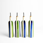 Bouteille D'Huile - Bleu & Vert Linhas