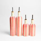 Small Oil Bottle - Pink Linhas