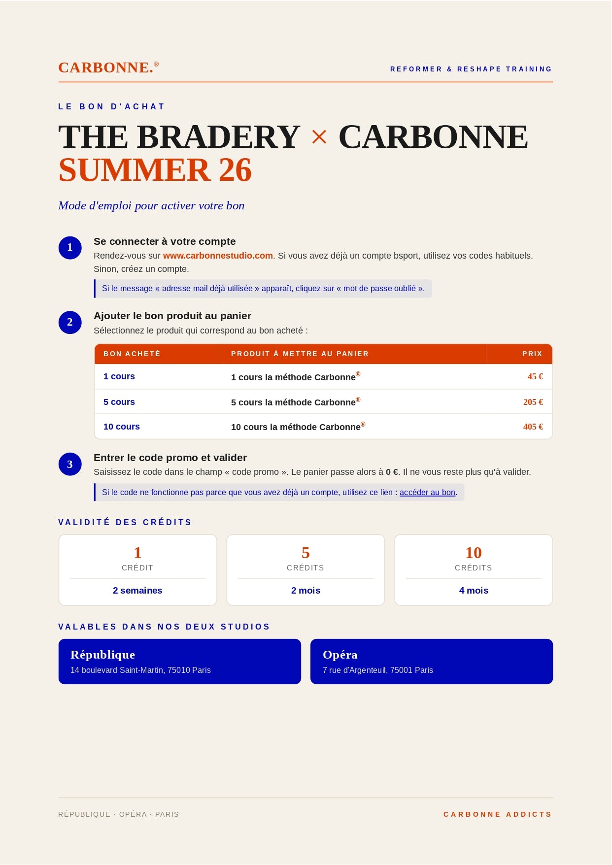 5 Séances La Méthode Carbonne®