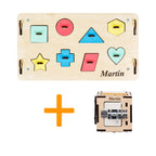 Duo Busy Board Natura Playhouse y cubo interactivo