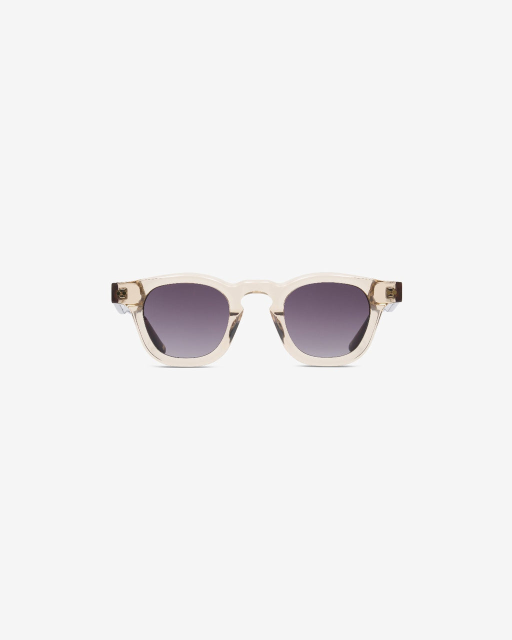 Gafas de sol Bruce Champagne: montura pantos de acetato, vista frontal