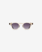 Gafas de sol Bruce Champagne: montura pantos de acetato, vista frontal