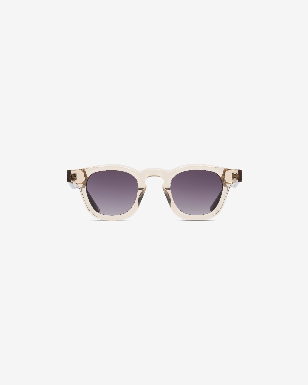 Gafas de sol Bruce Champagne: montura pantos de acetato, vista frontal
