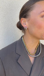 Collana Perla di Metallo