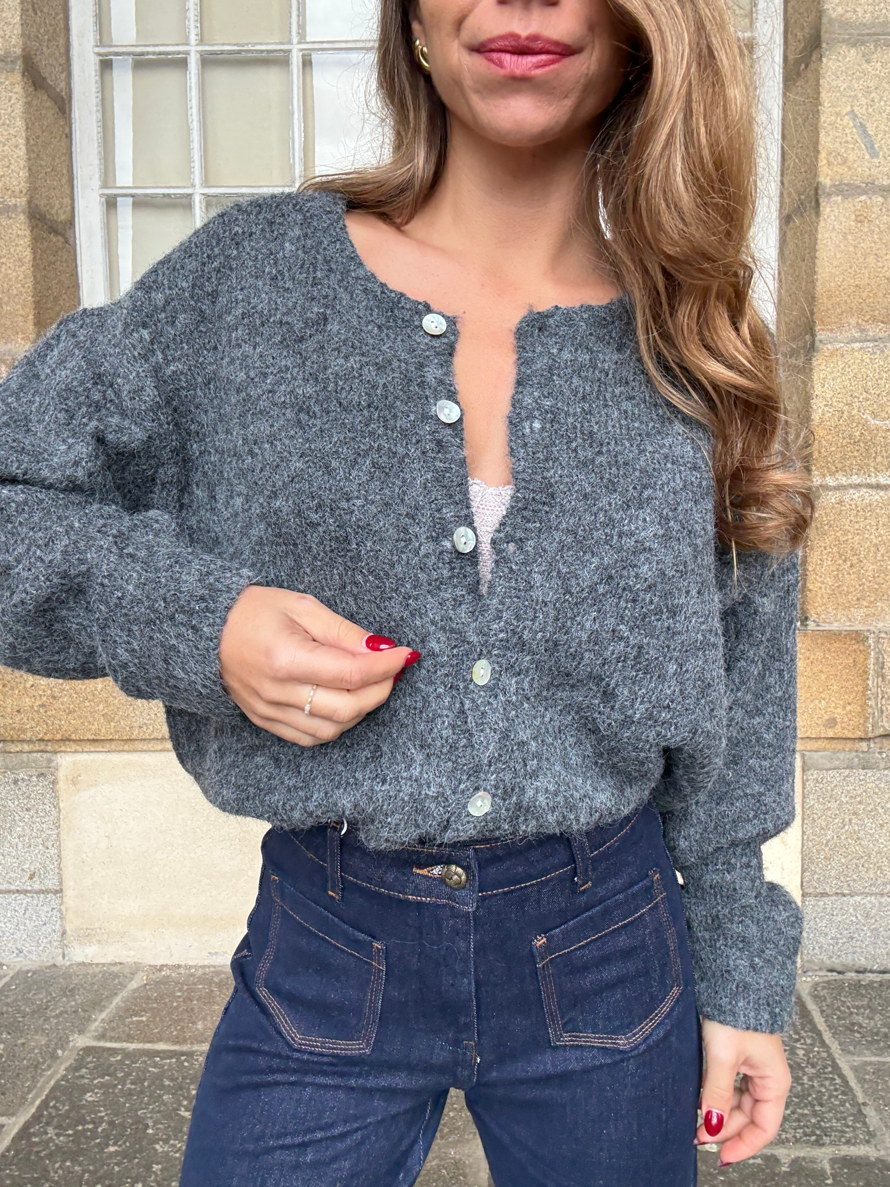 Dark Gray Charlie Cardigan
