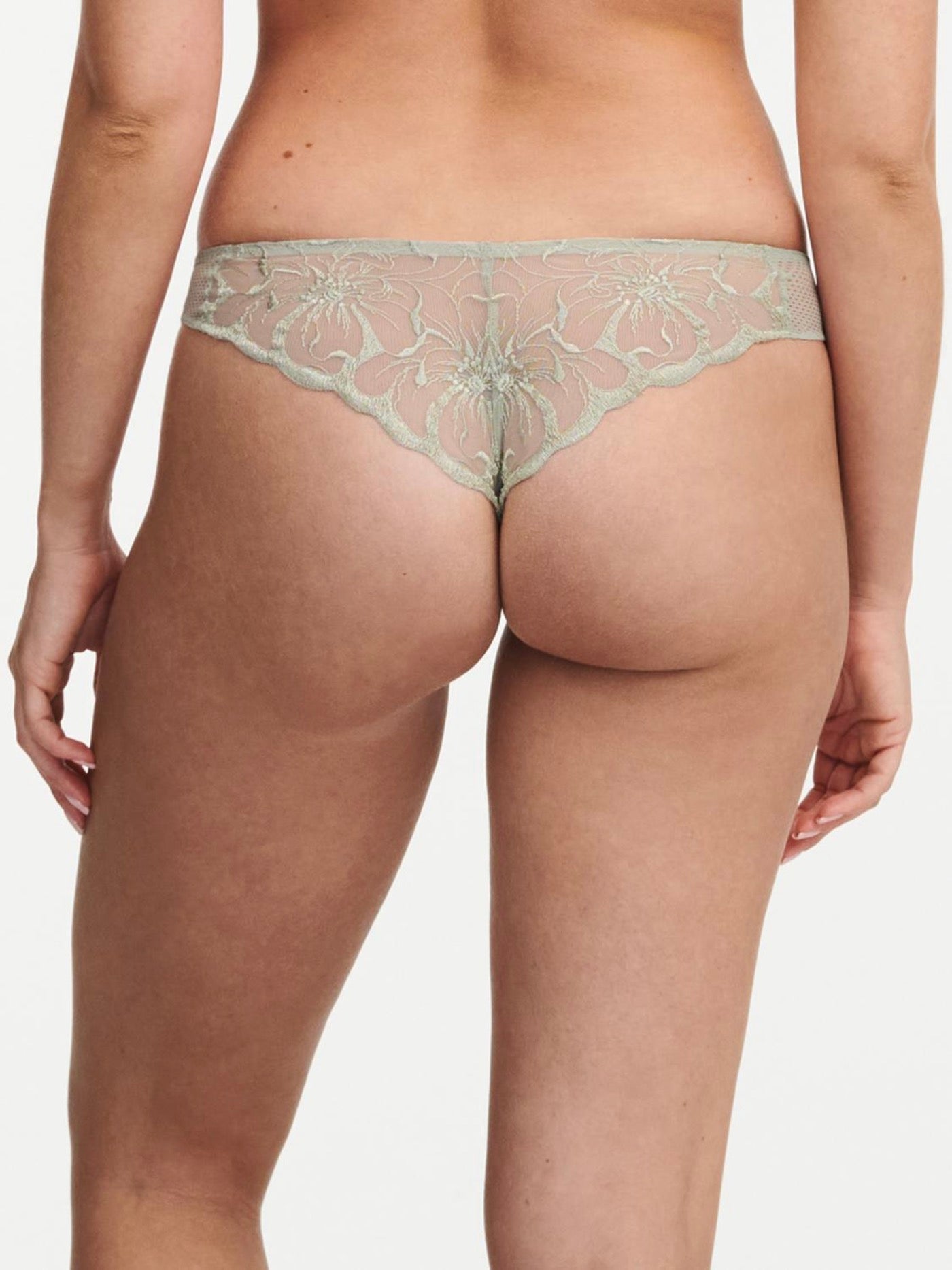 Chantelle - Tanga Fleurs - Vert The