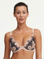 Chantelle - Soutien-Gorge Fleurs Si - Beige Dore