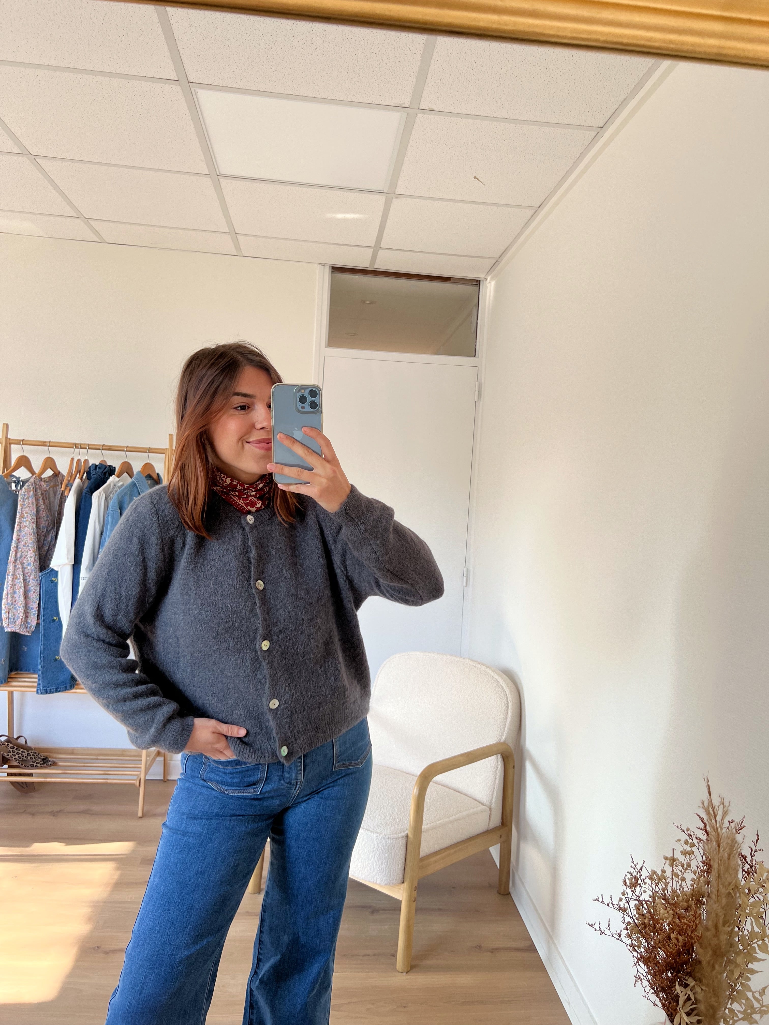 Grey Léonie Wool Knit