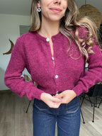 Léonie Wool Knit Burgundy