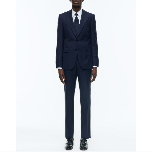 Fursac - 2-Piece Tonal Stripe Suit - Navy