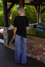 Carolina Asymmetrical T-Shirt - Black
