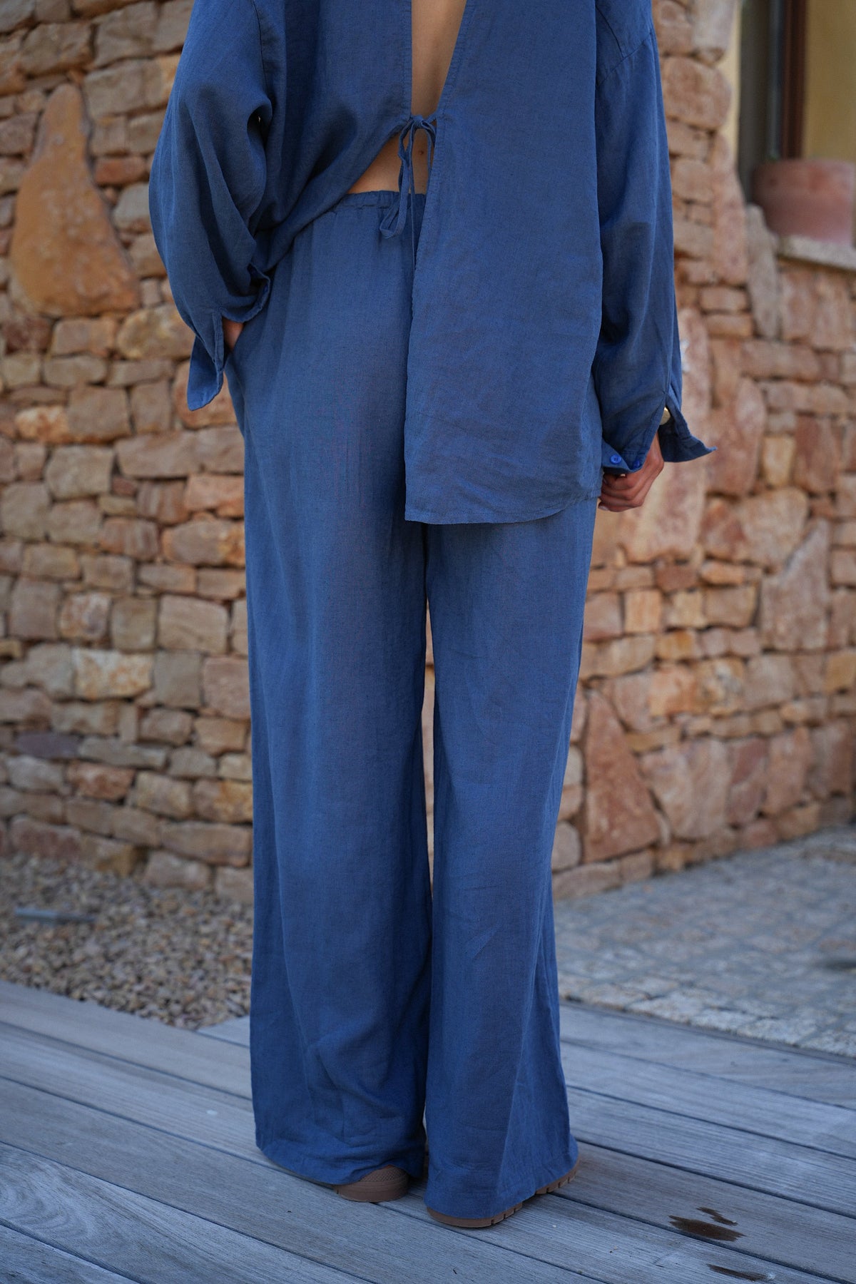 Pantalón recto - Lore Azul