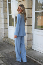 Erine Straight Pants - Blue