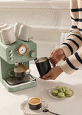 Thera Retro Matt - Machine À Espresso Avec Finition Mate - Vert Sauge