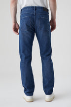 Vaqueros Oakland Straight - Mid Blue - Hombre
