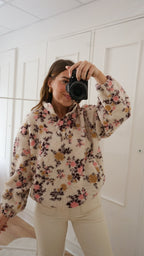 Gina floral fleece jumper