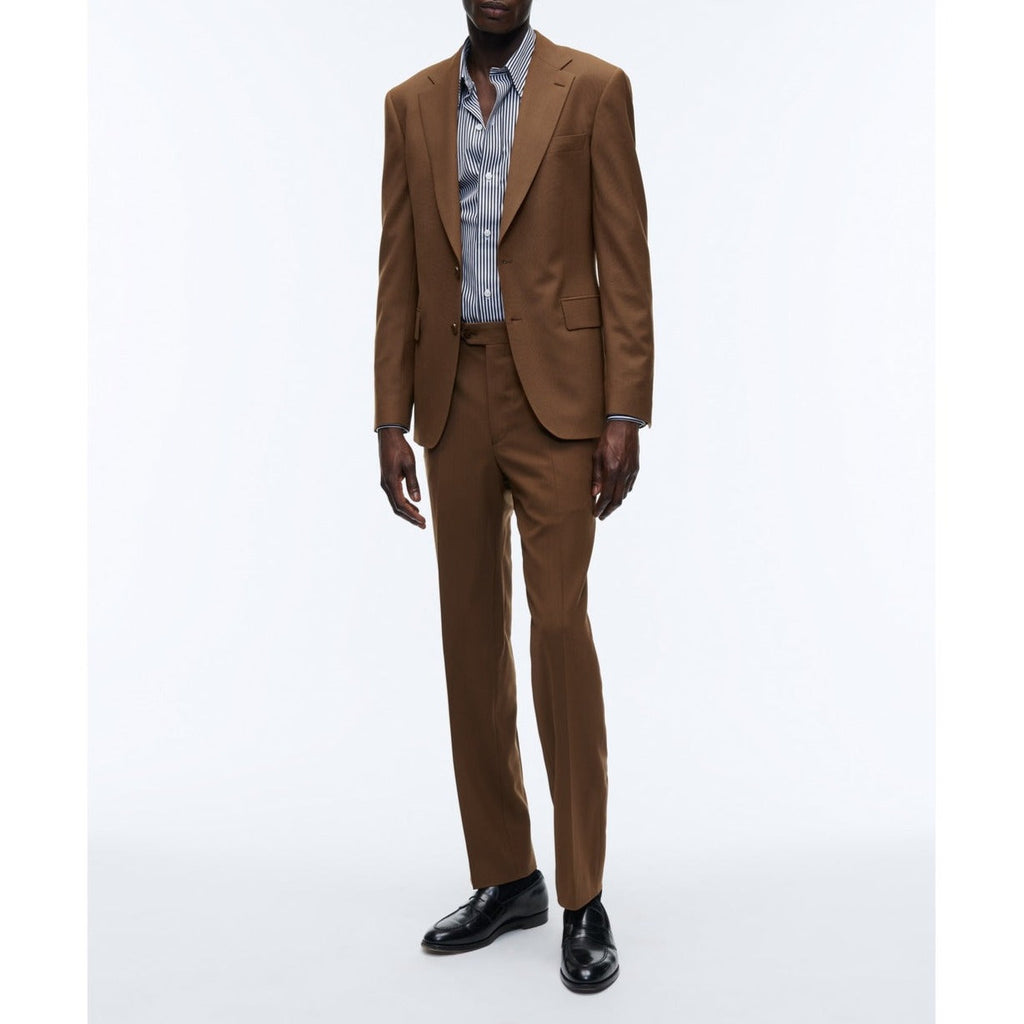 Fursac - 2-Piece Suit in Plain Canvas Caramel - Cognac - Men
