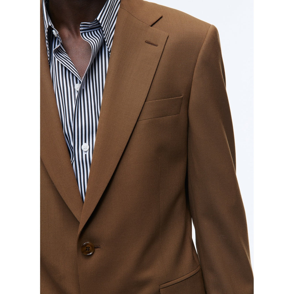 Fursac - 2-Piece Suit in Plain Canvas Caramel - Cognac - Men