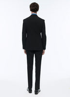Fursac - Costume En Toile De Laine - Noir
