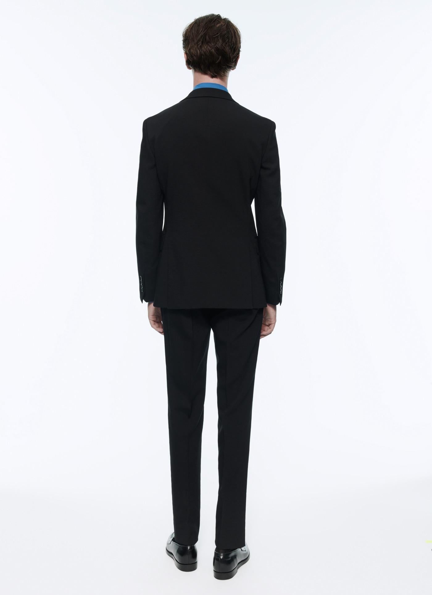 Fursac - Costume En Toile De Laine - Noir