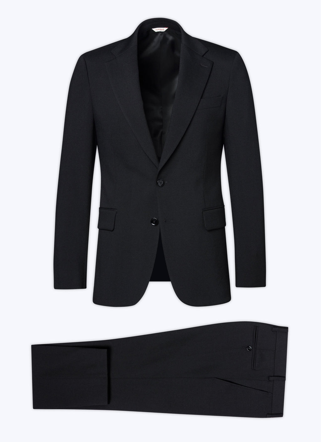 Fursac - Costume En Toile De Laine - Noir