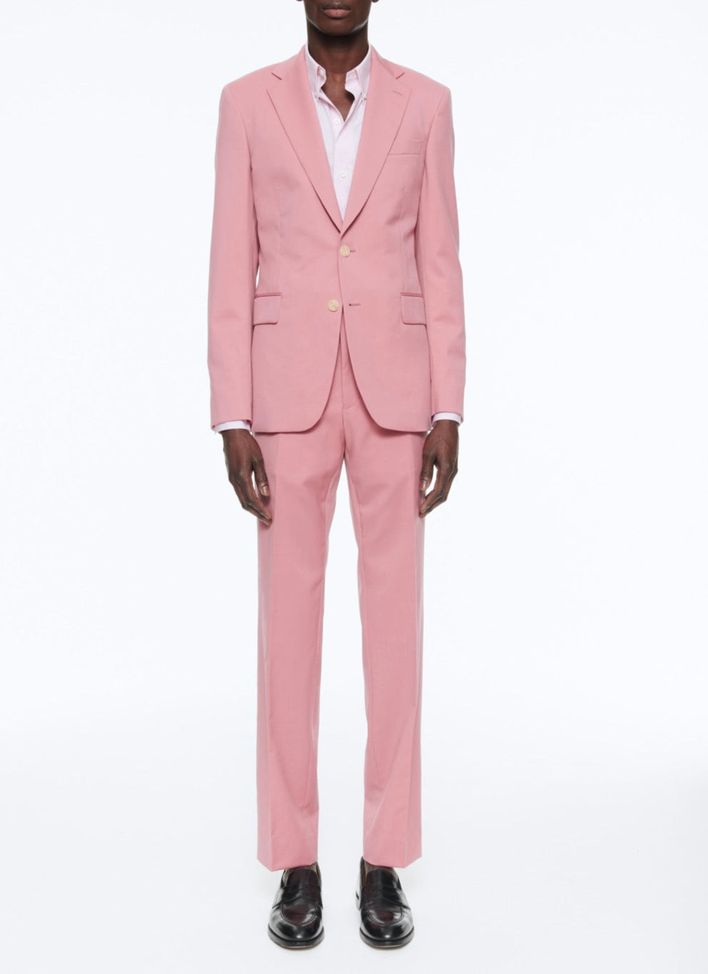 Fursac - Traje Serge de lana de 2 piezas - Rosa Viejo - Hombre