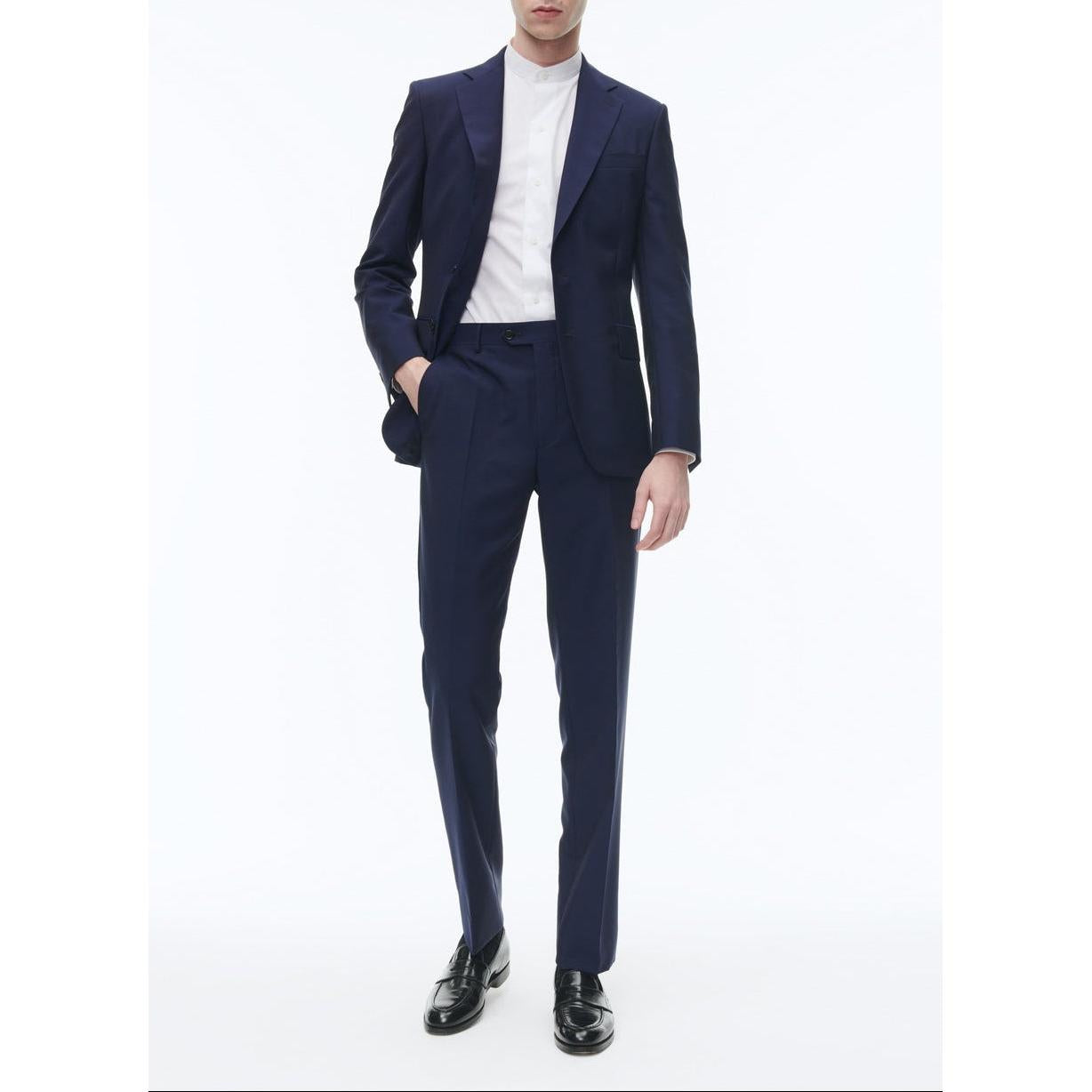 Tailored Wool And Mohair Suit - Blue