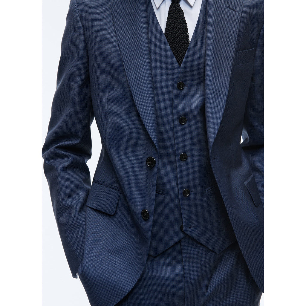Fursac – Blue Virgin Wool Caviar Suit – Blue – Caviar