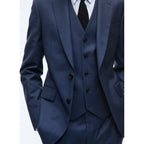 Fursac – Blue Virgin Wool Caviar Suit – Blue – Caviar