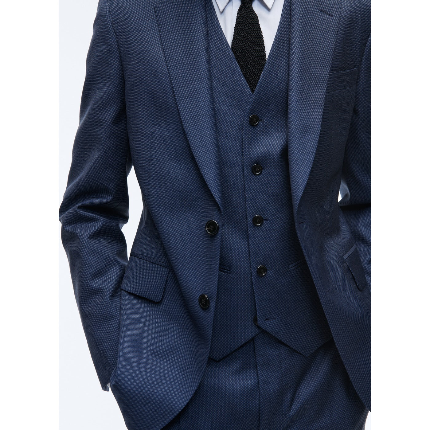 Fursac – Blue Virgin Wool Caviar Suit – Blue – Caviar